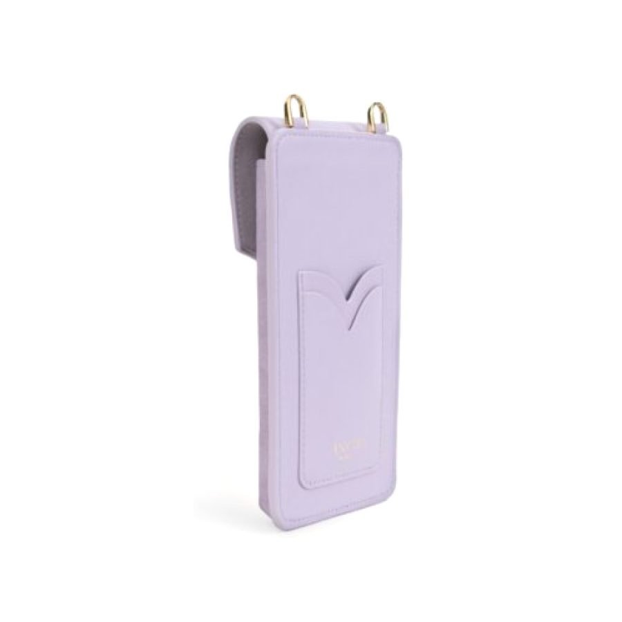 ANY DI Phone Pouch Lavender in suede & vegan leather (7)
