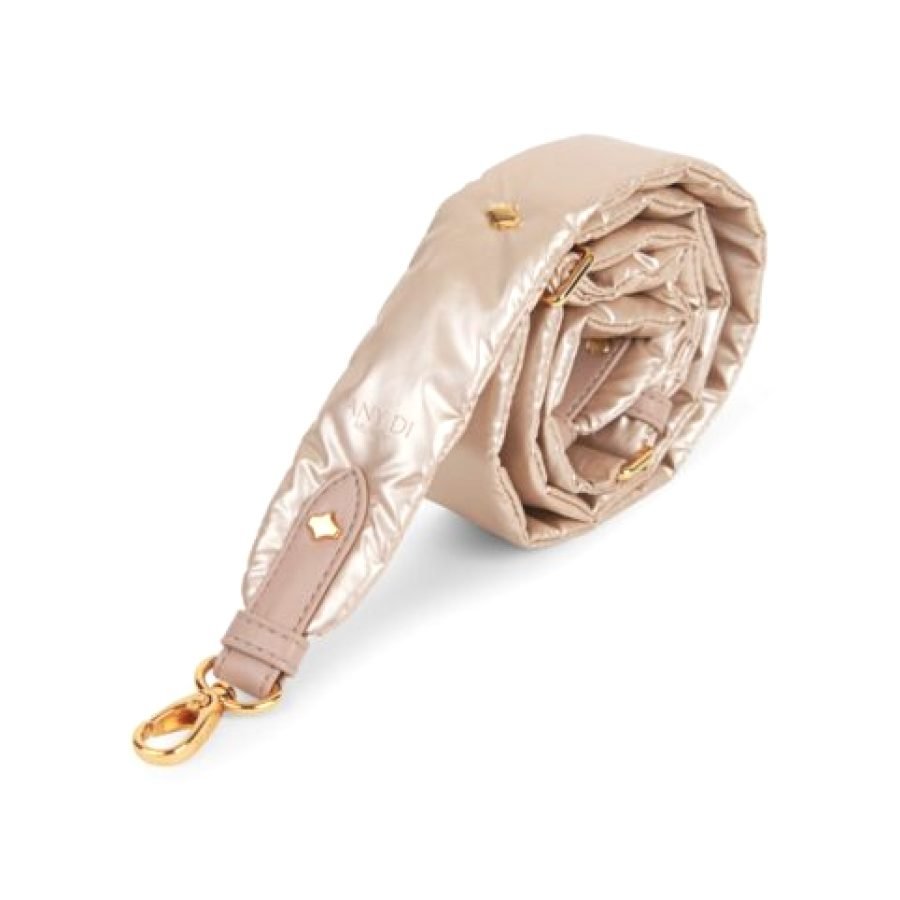 ANY DI PhoneStrap Puffer Champagne in nylon & vegan leather (3)