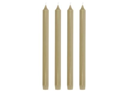Aia Crown-Top Candle 30 cm, 4 pcs – Sand