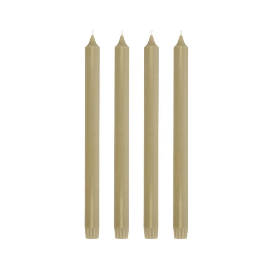 Villa Collection Aia Crown-Top Candle 30 cm, 4 pcs in Sand