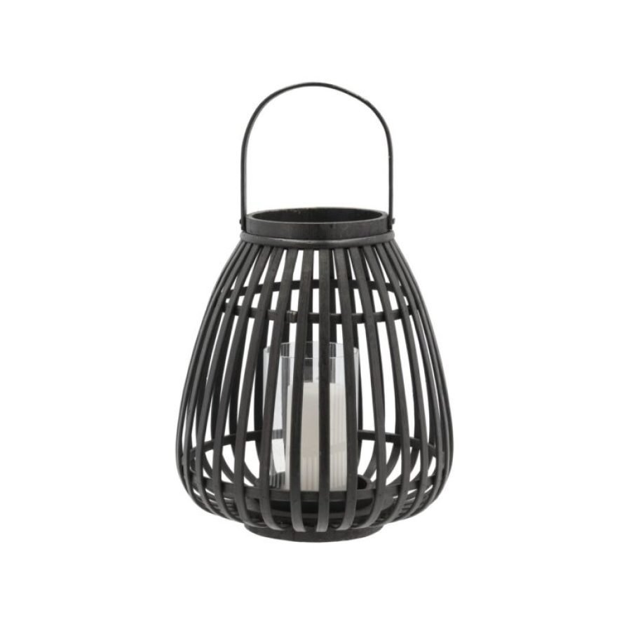 Asra Lantern Ø25 × 30 cm – Black