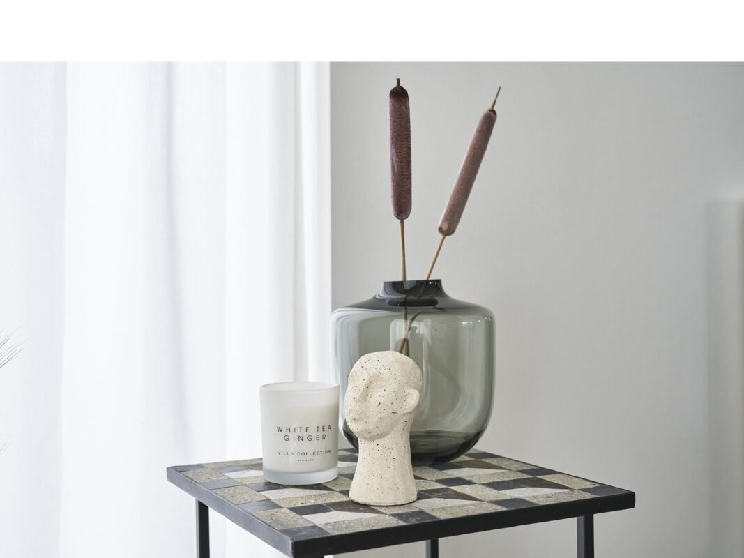 Villa Collection Daun Vase Ø20 × 21 cm in Grey (2)