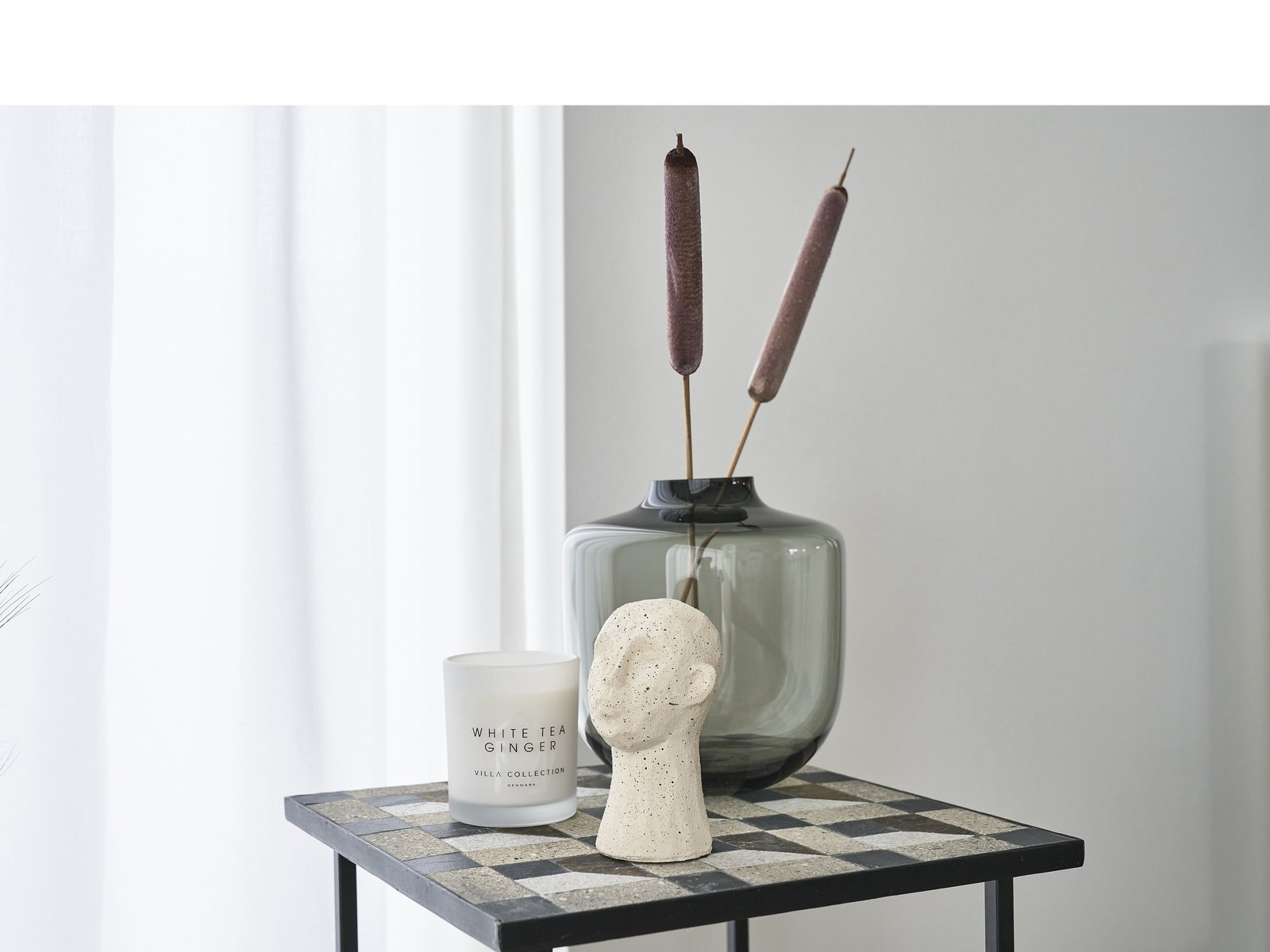 Vase Daun 21 Cm D20 Cm Grey Glass - Image 2