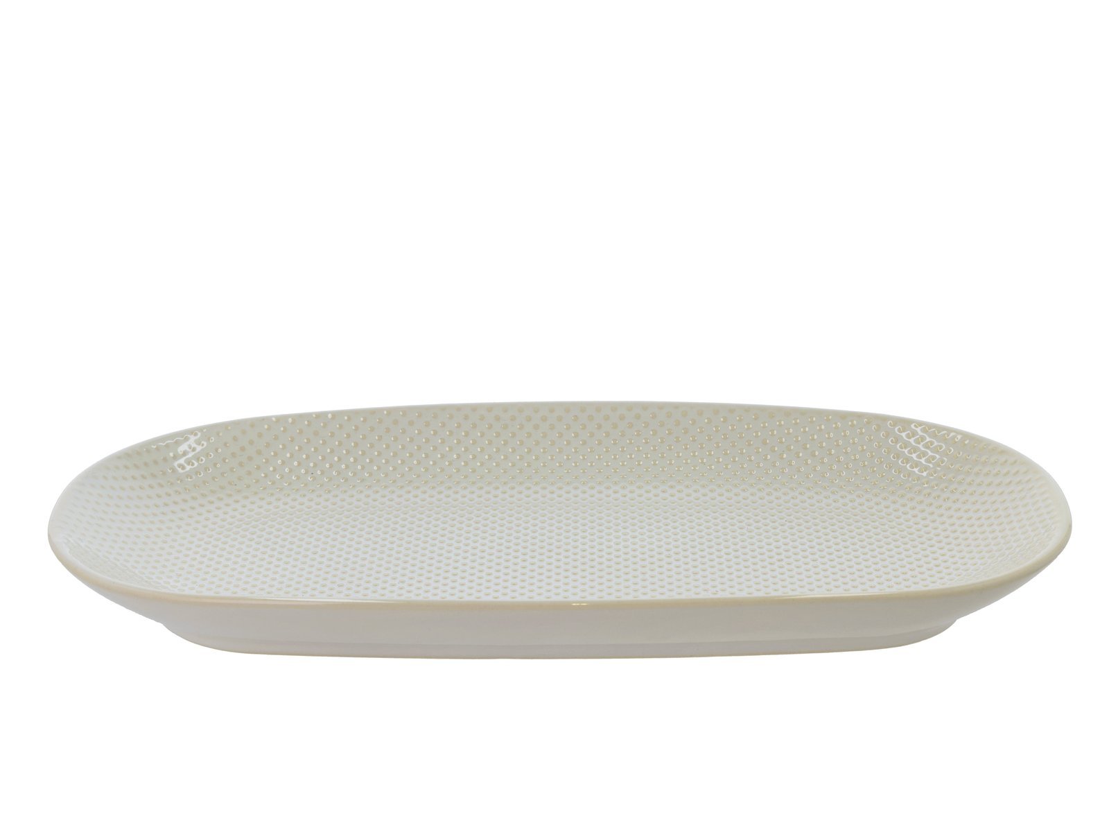 Serving Dish Elstra 35.5 X 18.8 X 3.5Cm Stoneware Light Blue