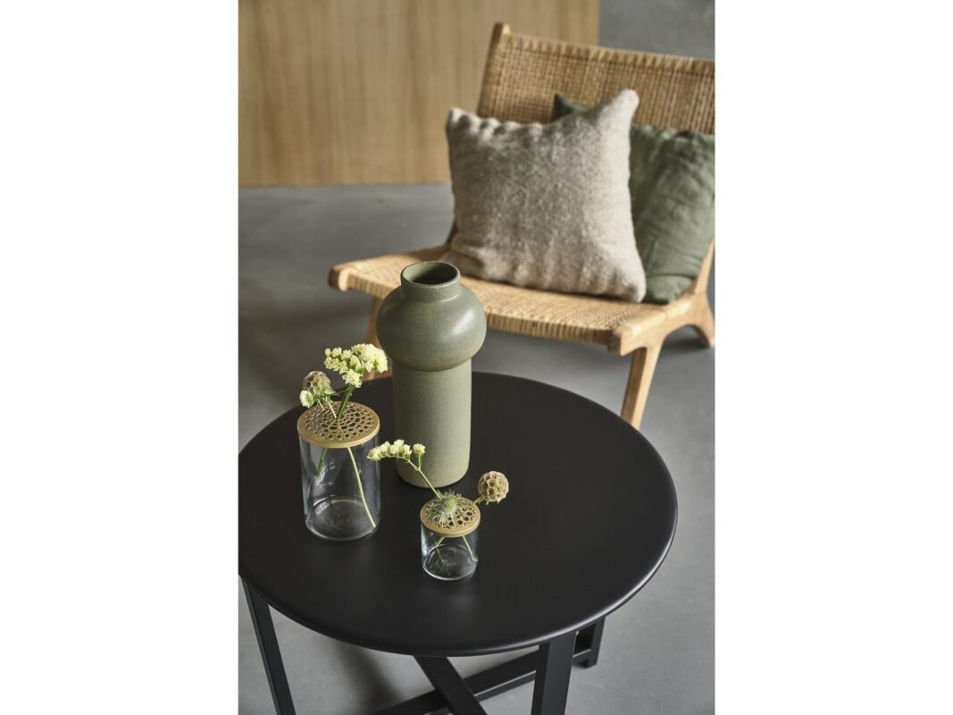 Villa Collection Elva Vase with Brass Lid, Set of 2 (2)