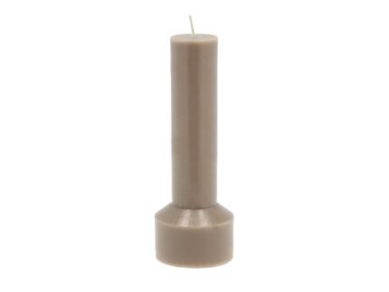 Hvils Pillar Candle Ø7 × 20 cm – Taupe