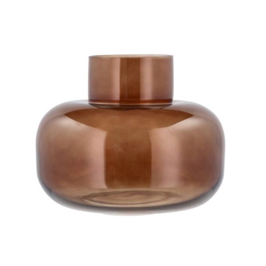 Villa Collection Kehl Vase Ø24.8 × 19.5 cm in Brown