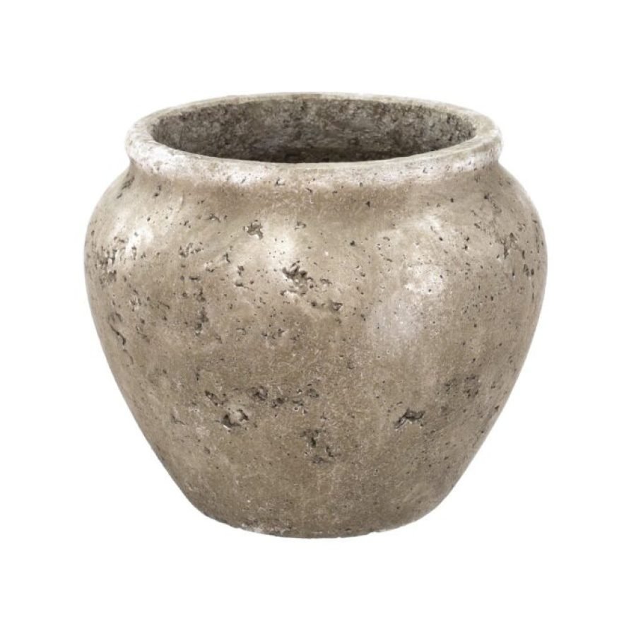 Villa Collection Loev Decorative Jar 25 cm in Cement
