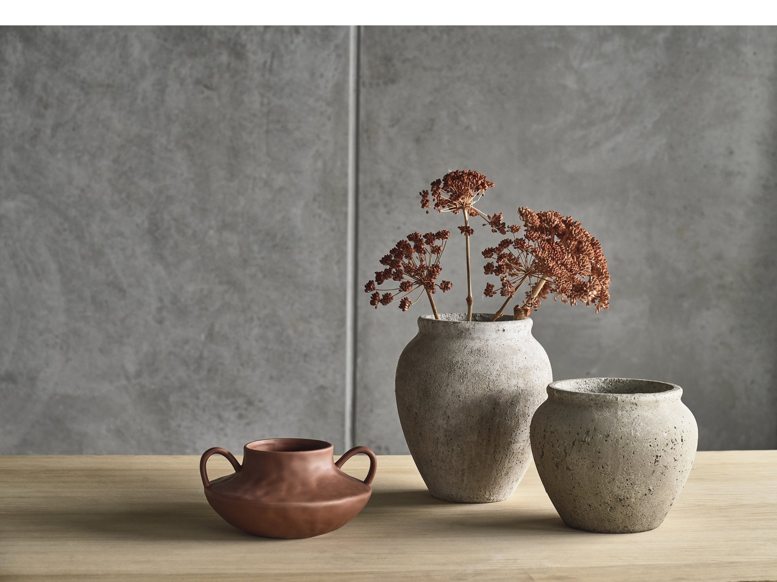 Decoration Jar Loev H25 Cement - Image 2