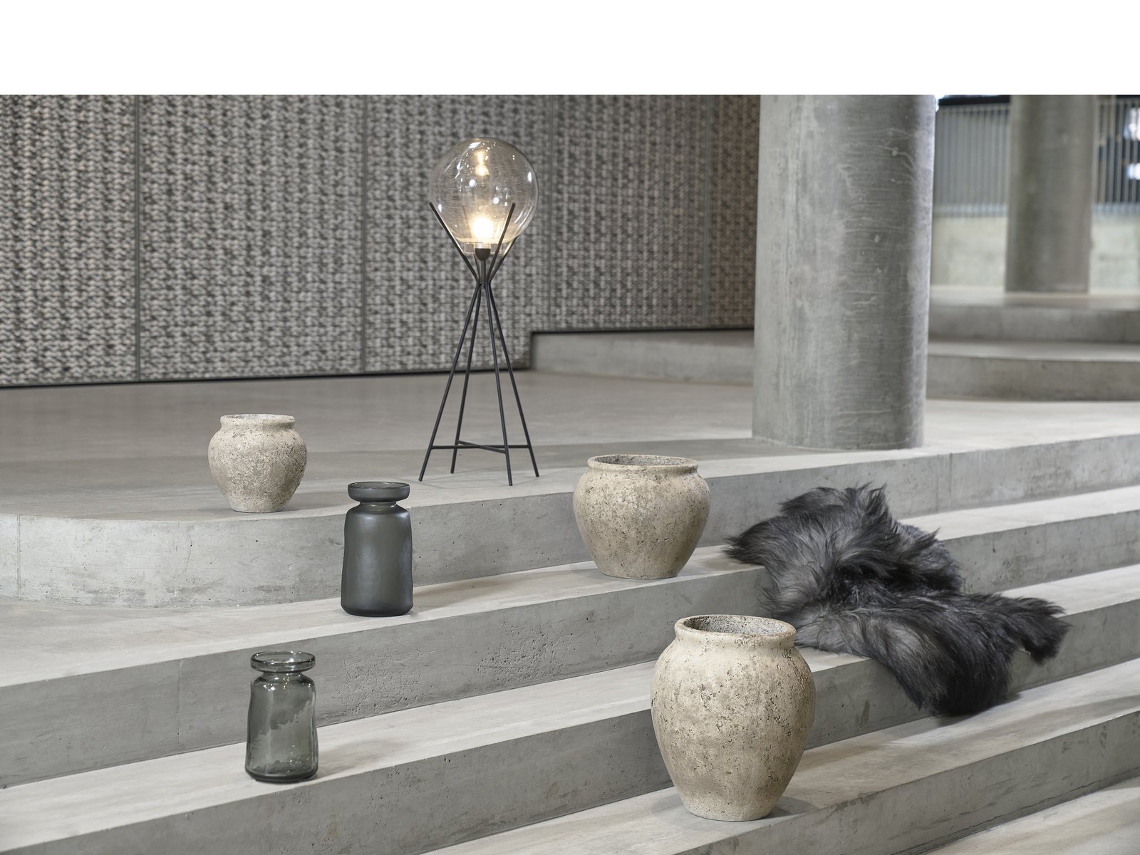 Decoration Jar Loev H25 Cement - Image 9