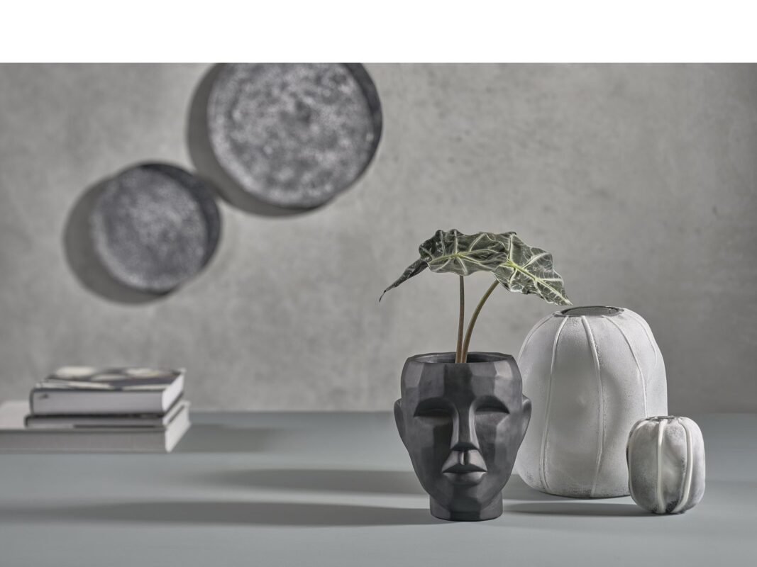 Villa Collection Sigt Vase Ø13 × 13 cm in Smoked Pearl (4)