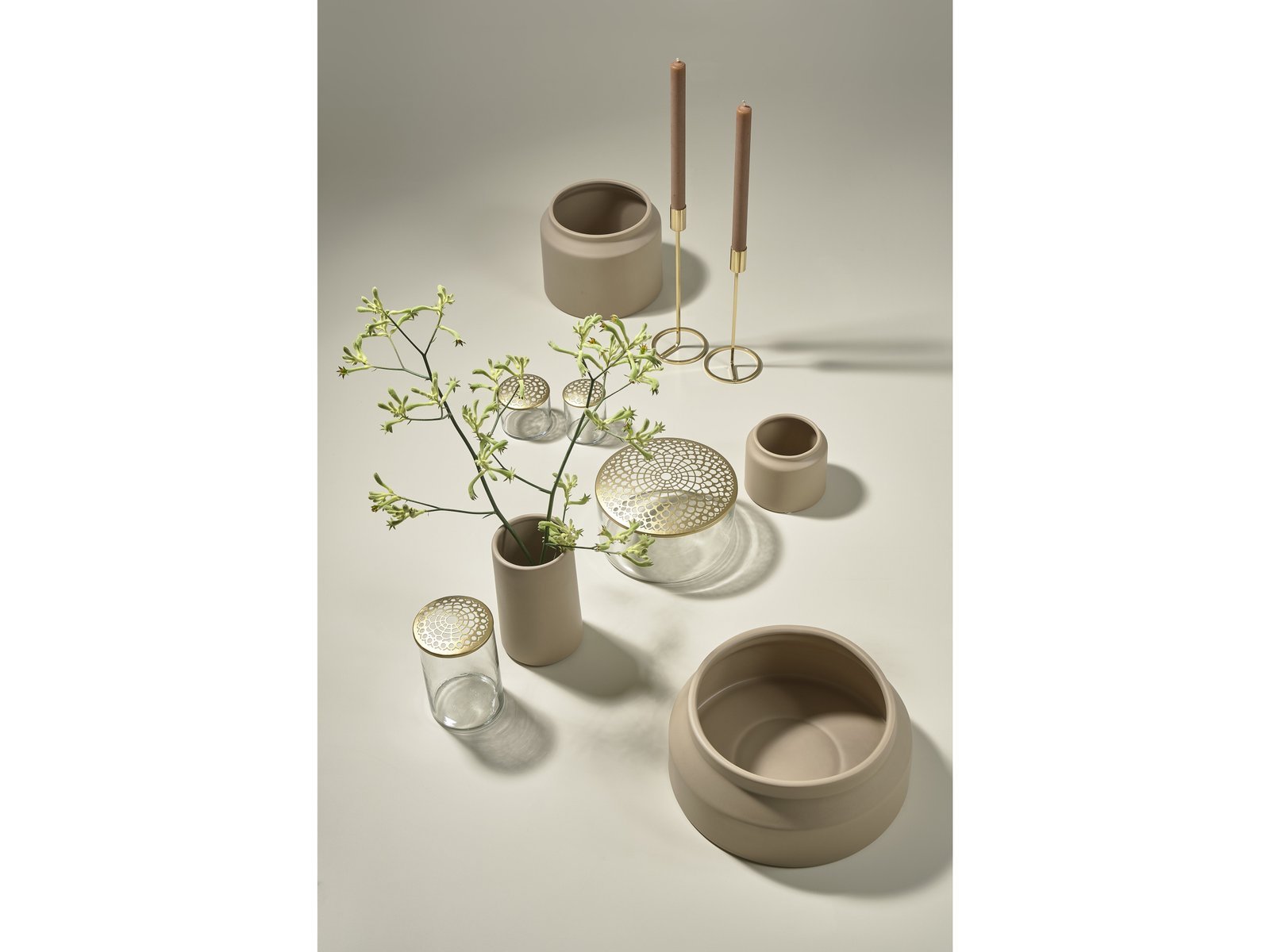 Flowerpot Strat D12.3X10Cm Sand Stoneware - Image 7