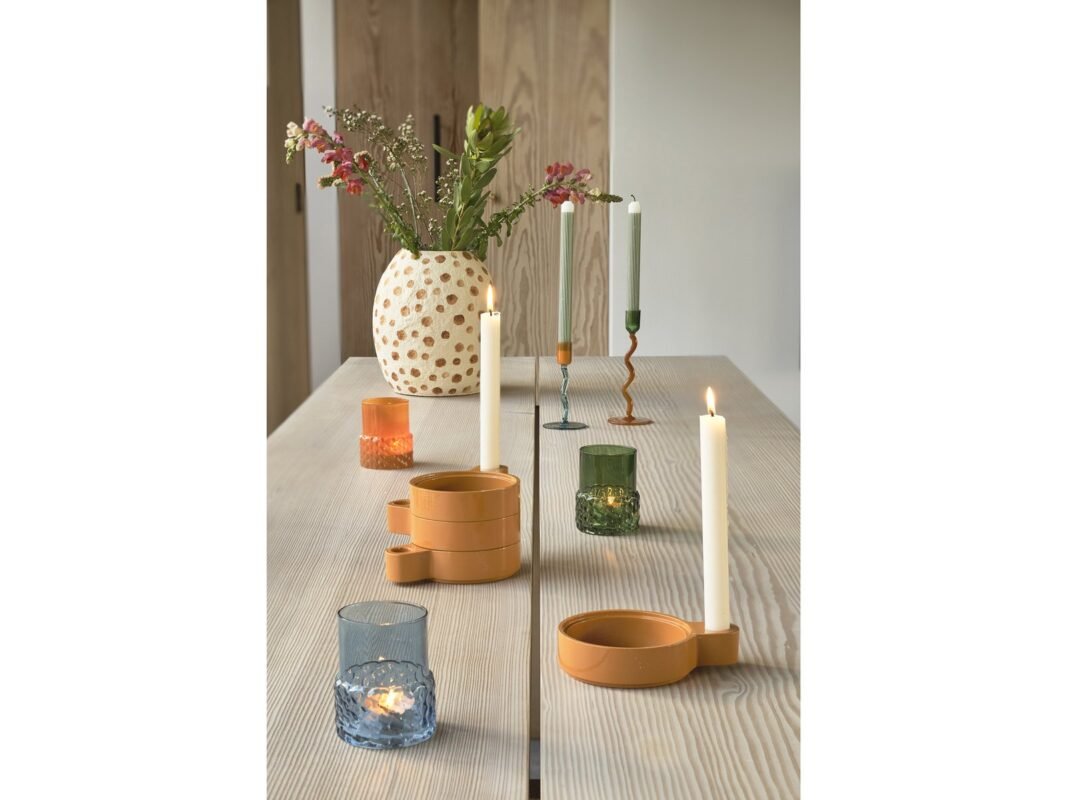 Villa Collection Tana Decorative Vase Ø23.5 × 28.5 cm in Cream/Nougat (2)