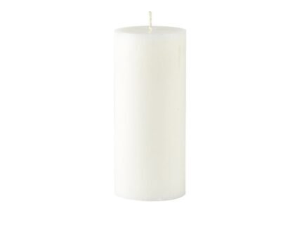 Trae Pillar Candle Ø6 × 14 cm – White