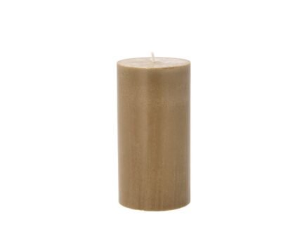 Trae Pillar Candle Ø7.8 × 15 cm – Amber