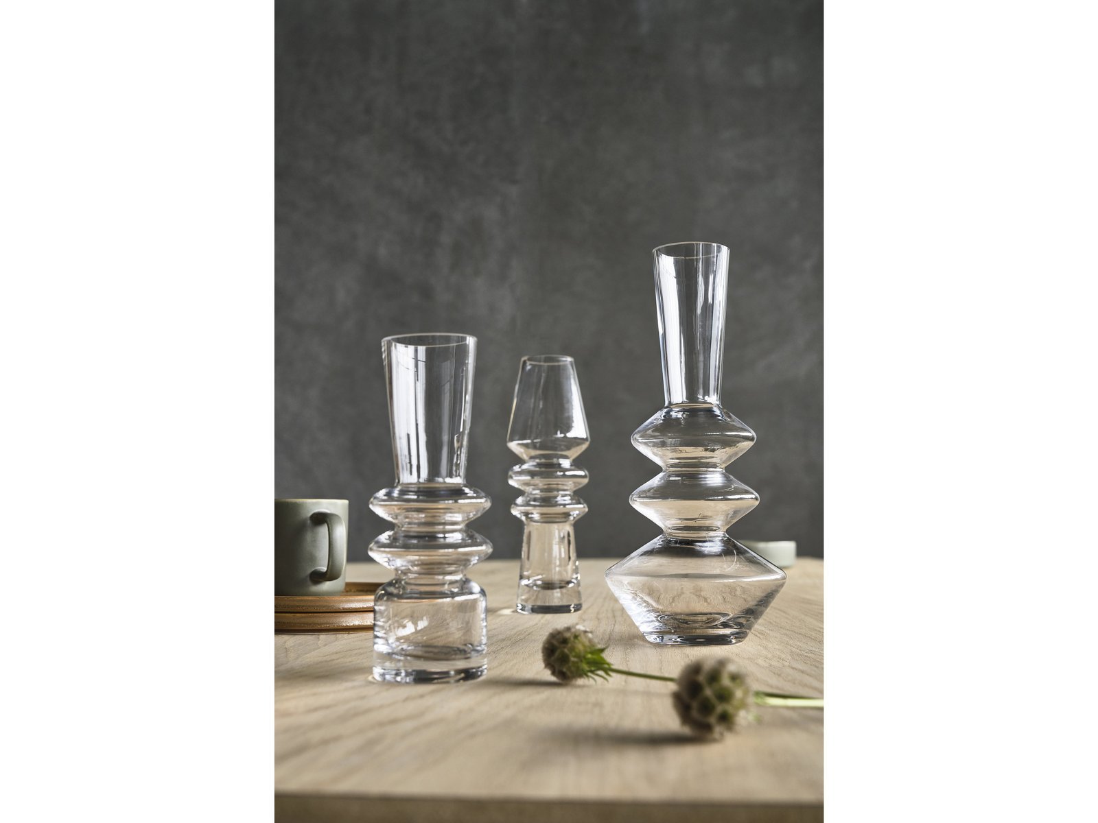 Vase Trio D7 X 20 Cm Clear Glass - Image 9