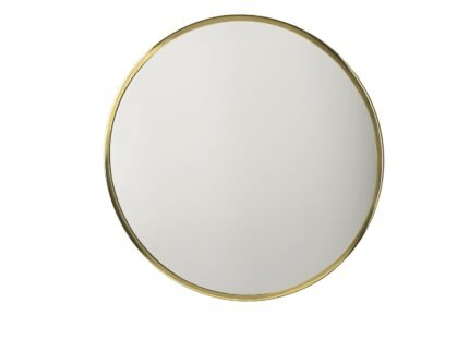 Vardo Round Mirror Ø80 cm – Brass