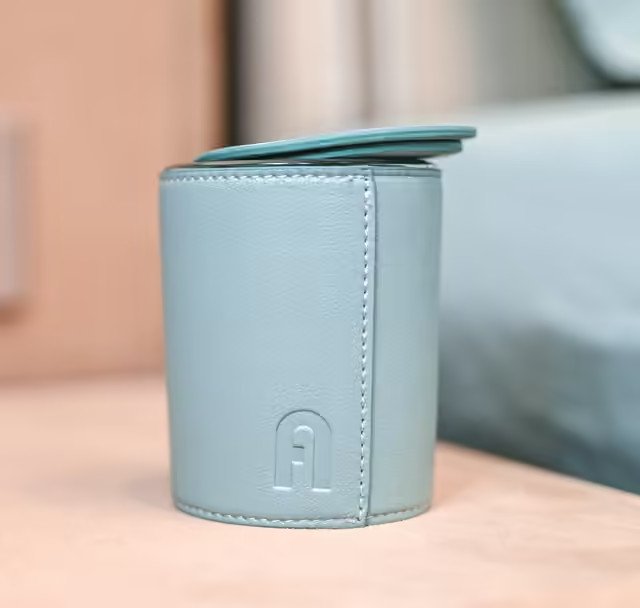 Furla Casa Primula scented candle in teal leather