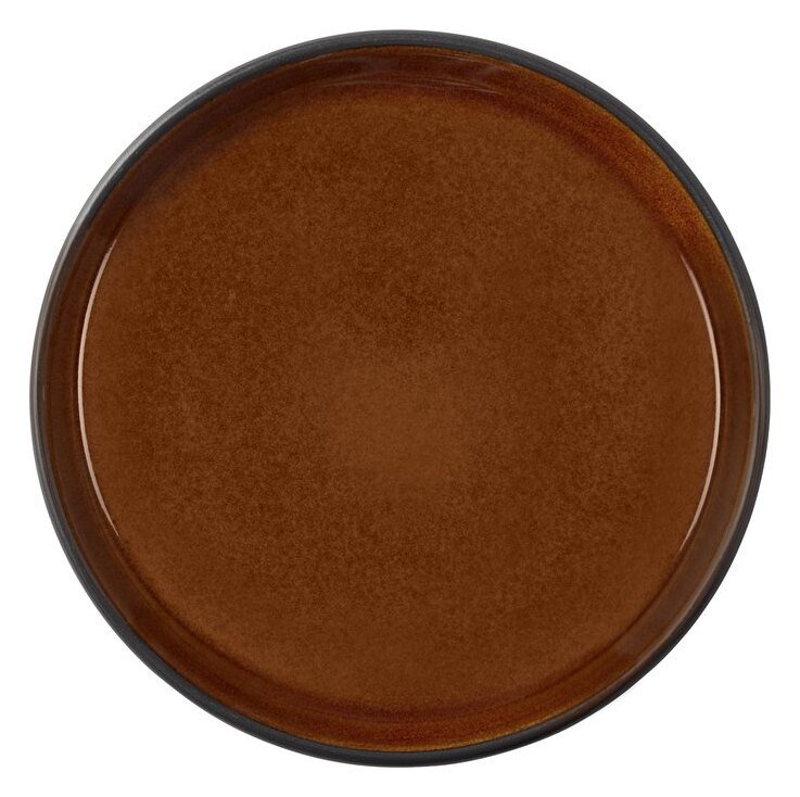Plate Gastro 17 cm, black and amber
