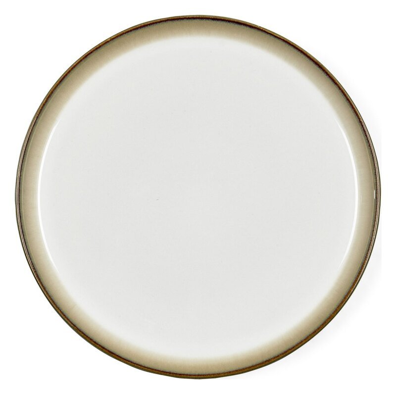 Plate Gastro 27 cm, grey and cream